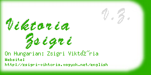 viktoria zsigri business card